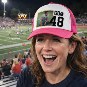 Personalized Football Mom Trucker Hat