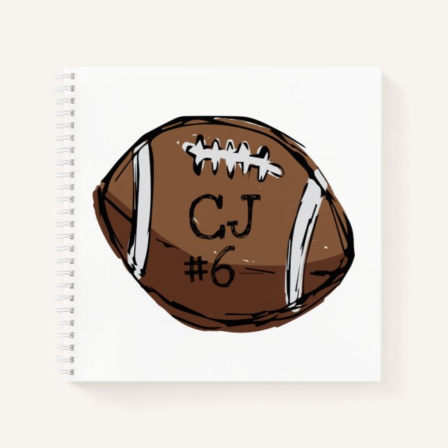 Personalized Football Notebook (Front)