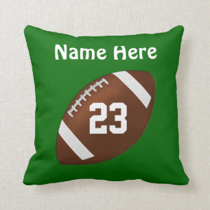 Personalized Football Pillow CHANGE COLOR and TEXT
