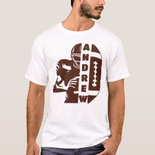Personalized Football Player Name T-Shirt