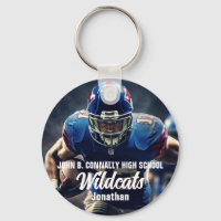 Personalized Football Player Photo High School