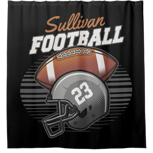 Personalized Football Player Team Number Helmet  (Front)