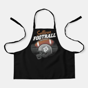 Personalized Football Player Team Number Helmet Apron