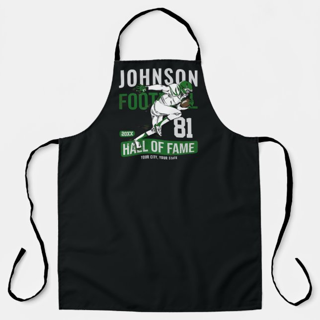 Personalized Football PLAYER Team NUMBER Sports  Apron (Front)