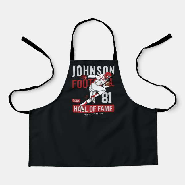 Personalized Football PLAYER Team NUMBER Sports   Apron (Front)