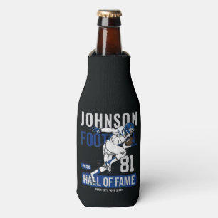 Personalized Football PLAYER Team NUMBER Sports Bottle Cooler