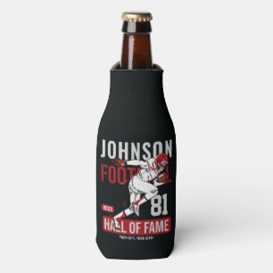 Personalized Football PLAYER Team NUMBER Sports Bottle Cooler