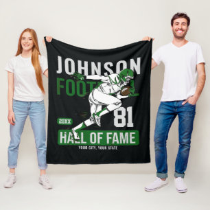 Personalized Football PLAYER Team NUMBER Sports   Fleece Blanket