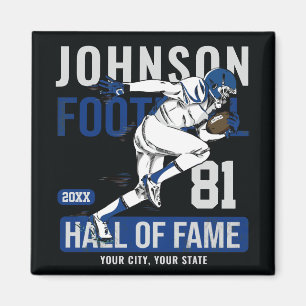 Personalized Football PLAYER Team NUMBER Sports   Magnet