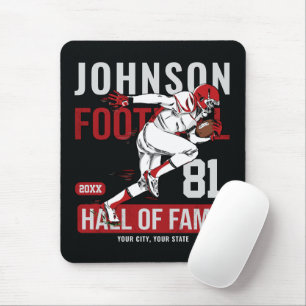 Personalized Football PLAYER Team NUMBER Sports Mouse Pad