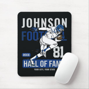 Personalized Football PLAYER Team NUMBER Sports Mouse Pad