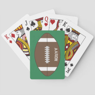 Personalized Football Playing Cards Gift