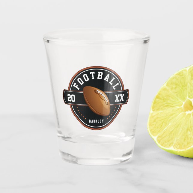 Personalized Football Season  Shot Glass (Front)