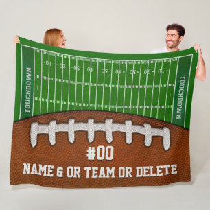 Personalized Football Senior Night Gift Ideas Fleece Blanket
