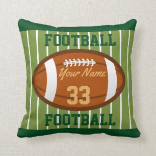 Personalized Football Throw Pillow