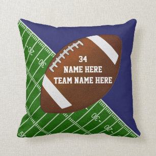 Personalized Football Throw Pillows with YOUR TEXT