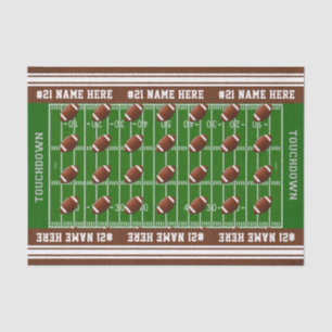 Personalized Football Tissue Paper Name and Number