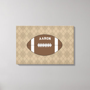 Personalized Football Wall Art Decor