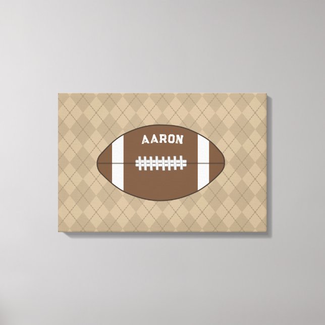 Personalized Football Wall Art Decor (Front)