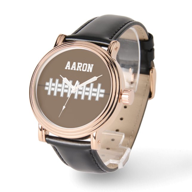 Personalized Football Watch Gift  (Angle)