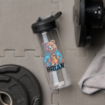 Personalized Football Water Bottle
