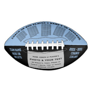 Personalized Football with PICTURE, Change COLORS
