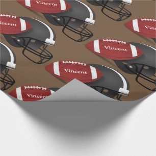 Personalized Football Wrapping Paper