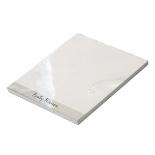 Personalized Footprint in sand Notepad Notepad