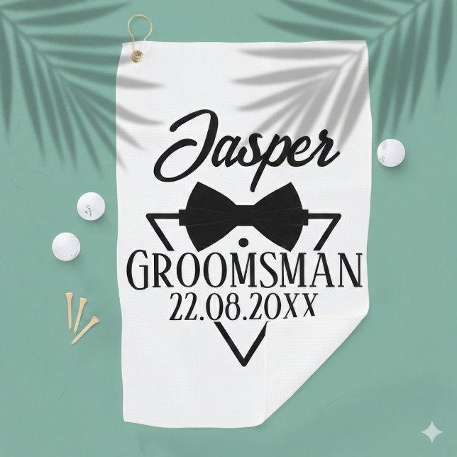 Personalized for Groomsman Golf Towel (Personalized for Groomsman Golf Towel Custom Name )