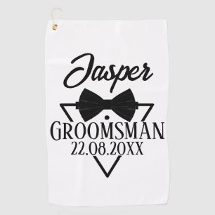 Personalized for Groomsman Golf Towel