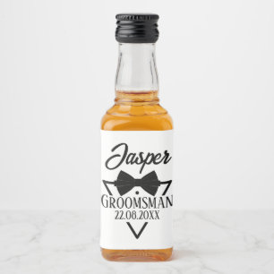 Personalized for Groomsman Liquor Bottle Label