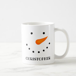 Personalized {for Long Names} Snowman Coffee Mug