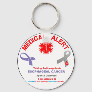 Personalized For Robert Medical Alert Keychain