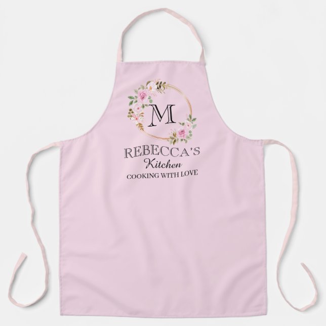 Personalized for Women Custom Family Cooking Gift  Apron (Front)