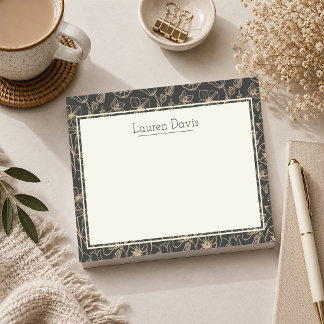 Personalized Forest Botanical Post-it Notes