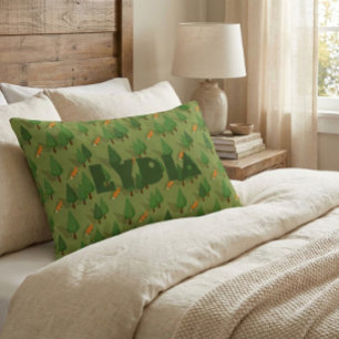 Personalized Forest Fox Baby Accent Pillow