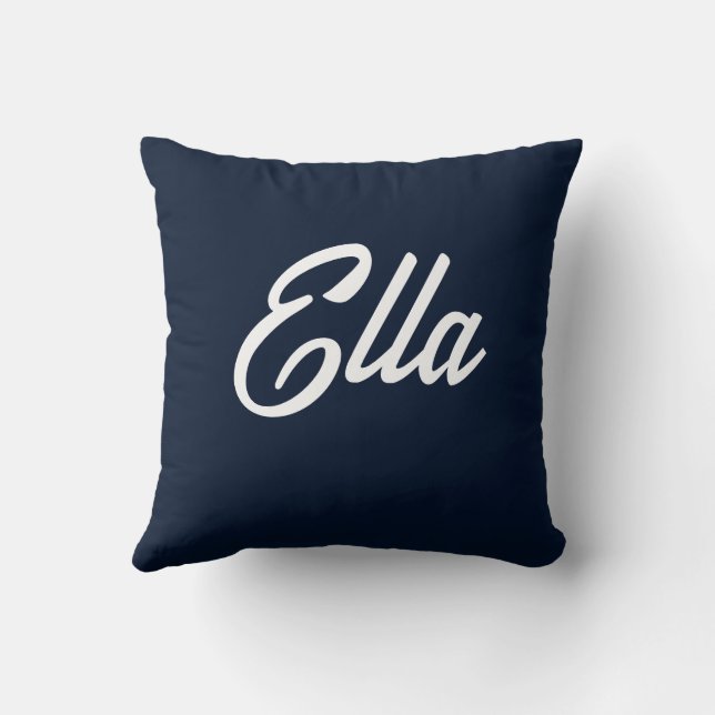 Personalized Forest Oasis Throw Pillow (Back)
