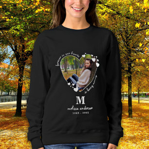 Personalized Forever In Our Hearts Photo Memorial Sweatshirt