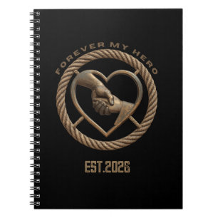 Personalized Forever My Hero Parent Child Heart Le Notebook