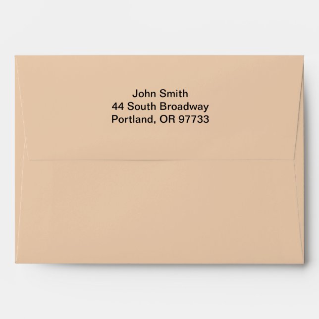 Personalized Formal Invitation Envelope (Back (Top Flap))