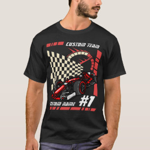 personalized Formula Racing Car gifts kids T-Shirt