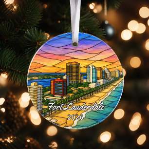 Personalized Fort Lauderdale Acrylic Ornament, Cus Ornament