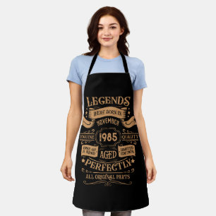 Personalized forty vintage 40th birthday party apron