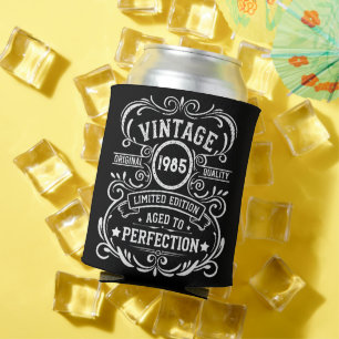 Personalized forty vintage 40th birthday party can cooler