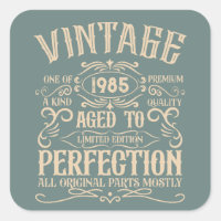 Personalized forty vintage 40th birthday party