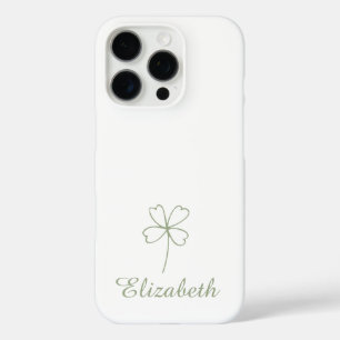 Personalized Four Leaf Clover iPhone Case