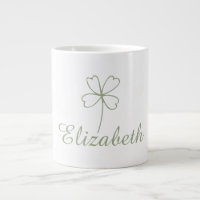 Personalized Four Leaf Clover Specialty Mug - Cust