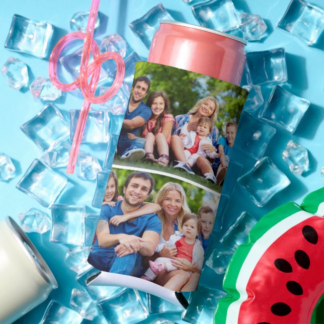 Personalized Four Photo Can Cooler (In Situ Summer)