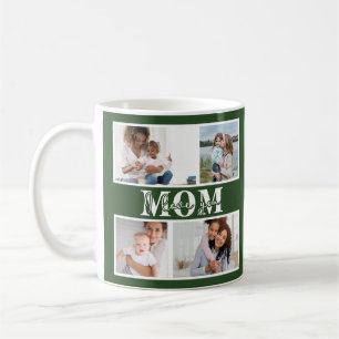 Personalized Four Photo Gift for Mom Coffee Mug