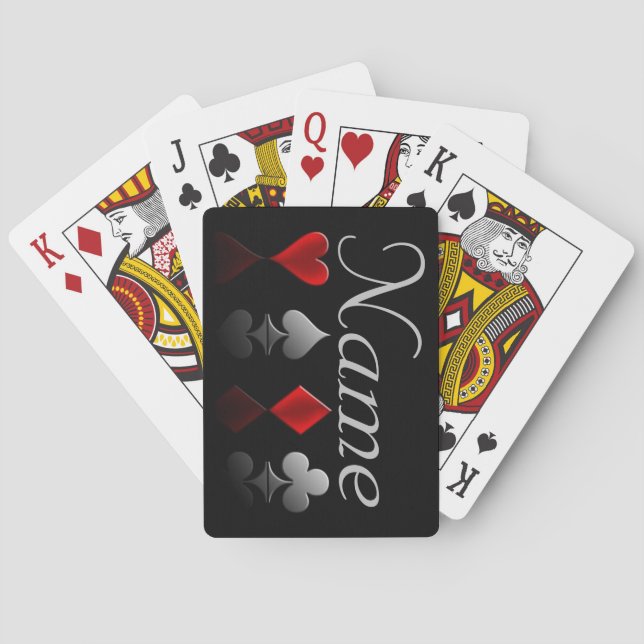 Personalized Four Suits Playing Cards (Back)